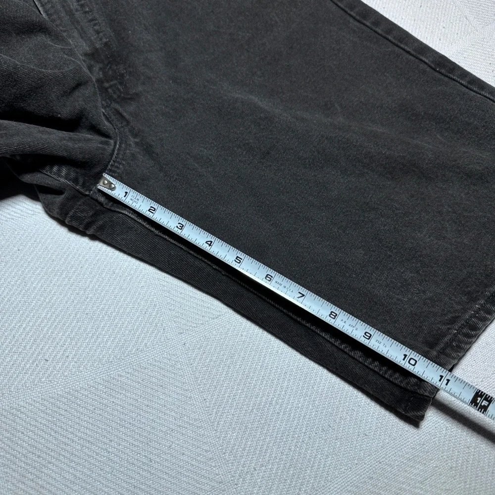 Levi's 550 Denim Shorts Mens 34* Relaxed Orange Tab Vintage 90s USA Made Black